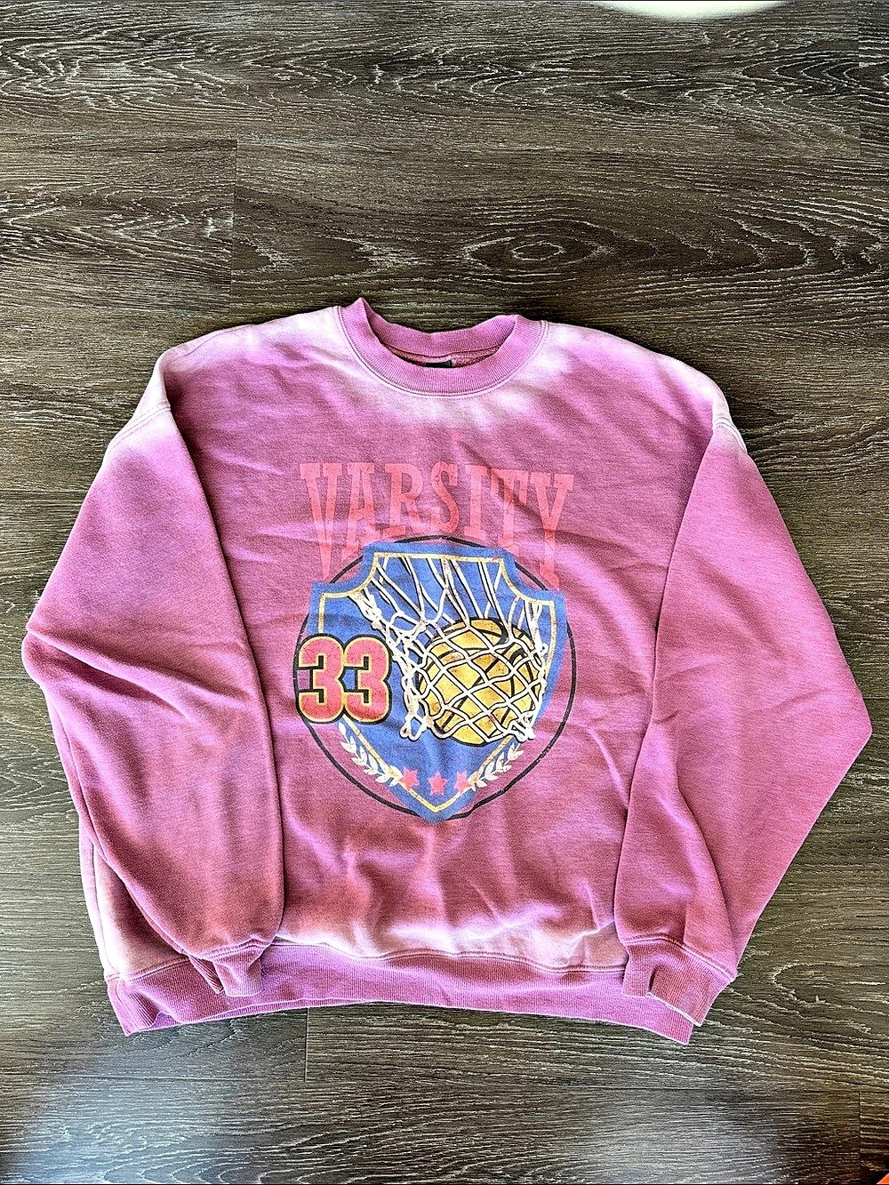 Wild Fable Oversized Graphic Pullover Sweatshirt - Varsity 33 Varsity 33 Graphic